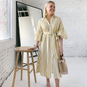 Ischia Yellow Stripe Dress