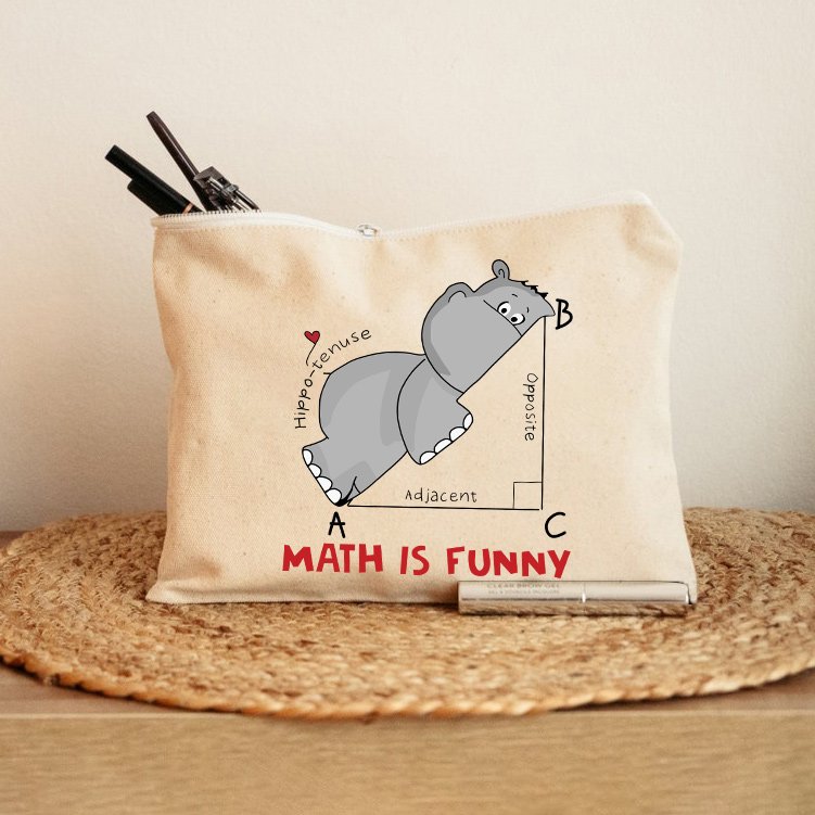 Math Is Funny Makeup Bag