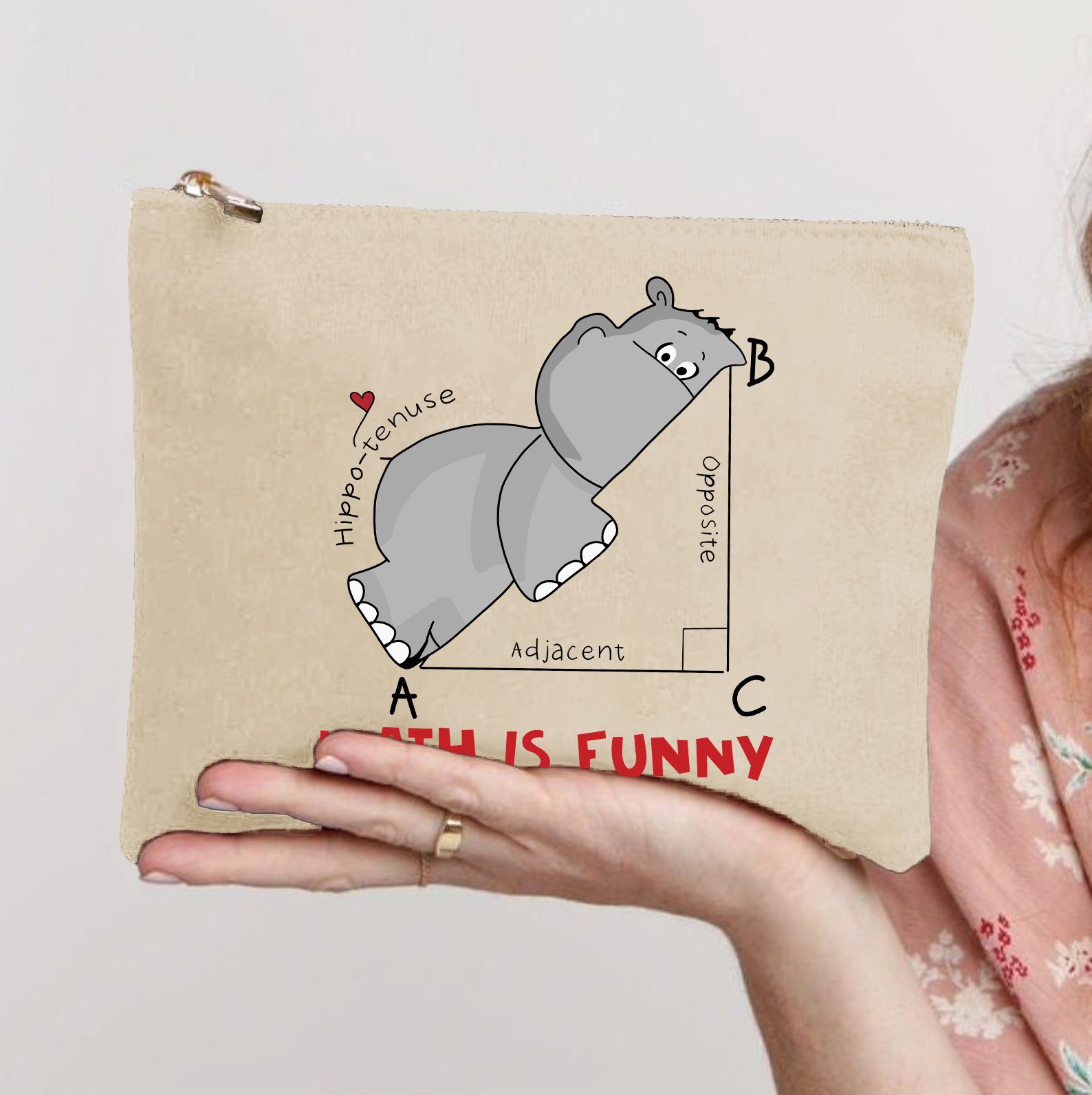 Math Is Funny Makeup Bag - Image 2