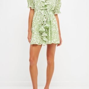 Jade Ruffle Dress