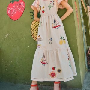 Hunter Bell Marley Dress Summer Embroidery