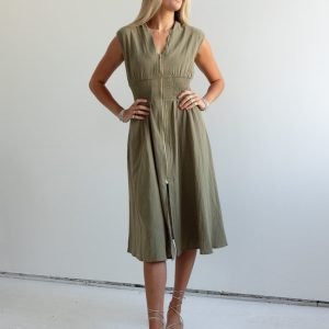 Layla Dress - Olive